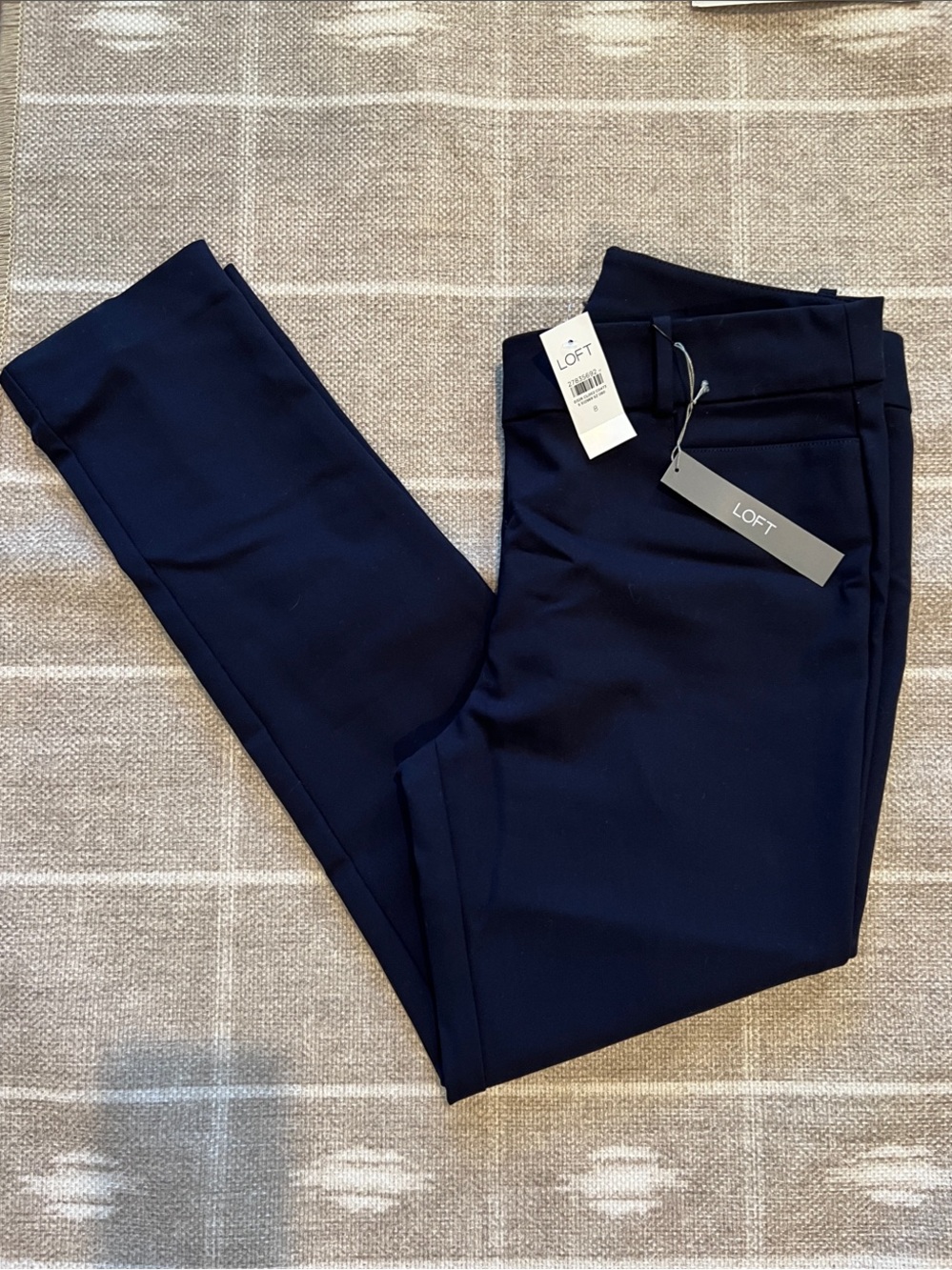 LOFT Dark Navy Slim Dress Pants